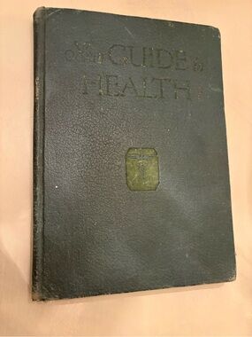 Guide to Health Vintage Dark Green Hardcover Book